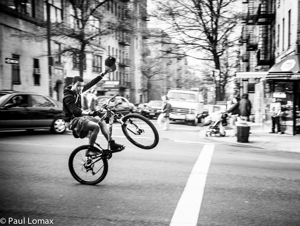 Kid on bike - Washington Heights