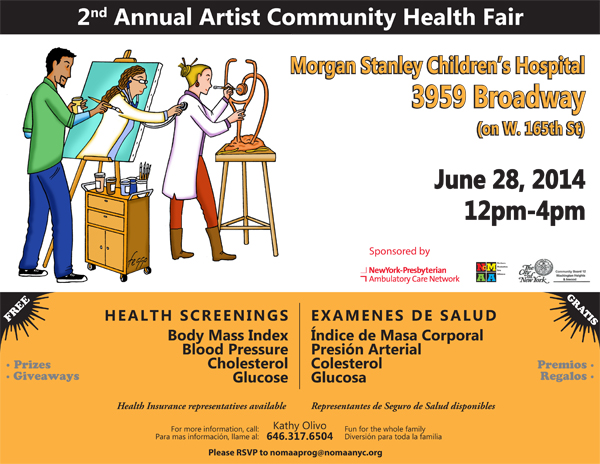 Artist Health Fair Flyer 