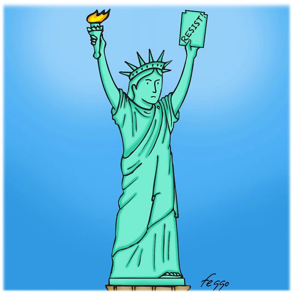 Lady Liberty Resists by Felipe “Feggo” Galindo