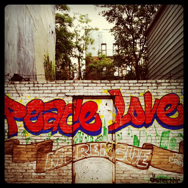 Peace Love Merengue Mural By Dister in Washington Heights