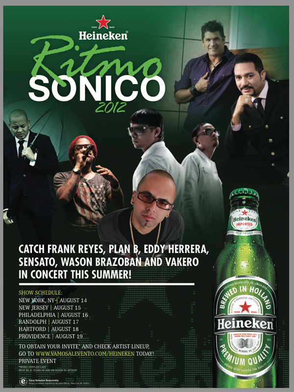 Heineken Ritmo Sonico Poster 2012