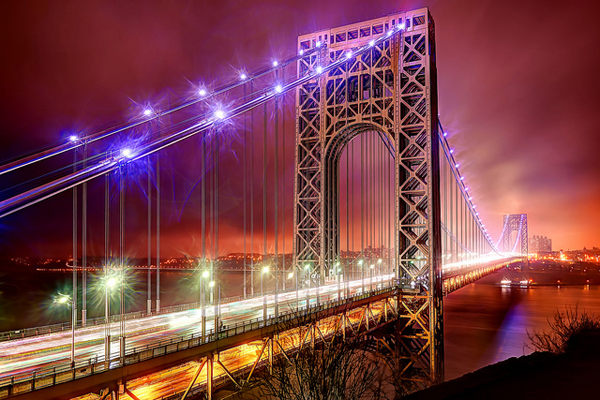 George Washington Bridge Aglow