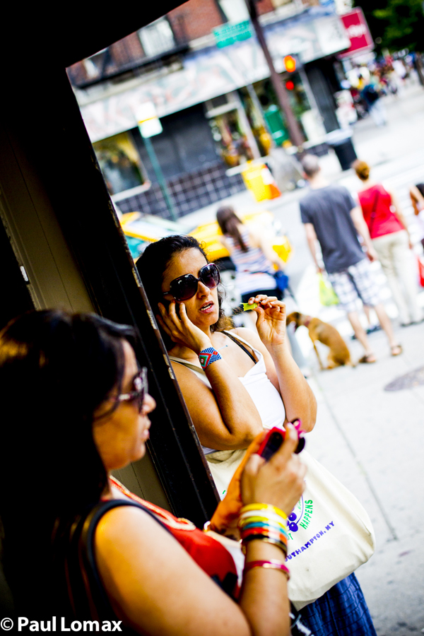 Washington Heights Women On Cell Phones