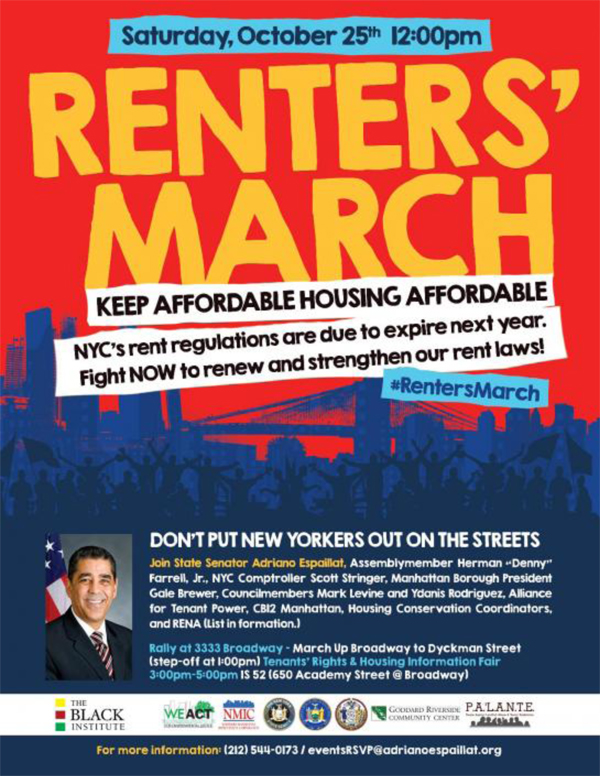 Housing March Harlem Washington Heights