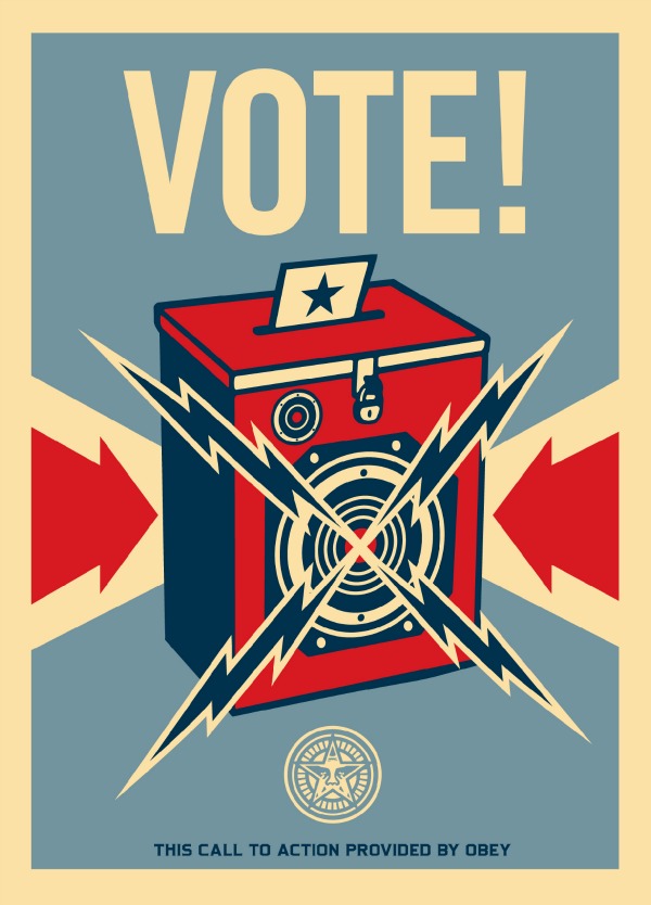 Shepard Fairey - Obey - Vote